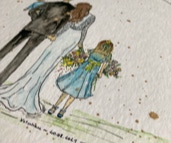 Detailaufnahme Hochzeitsmotiv