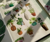 Zimmerpflanzen als Aquarelle